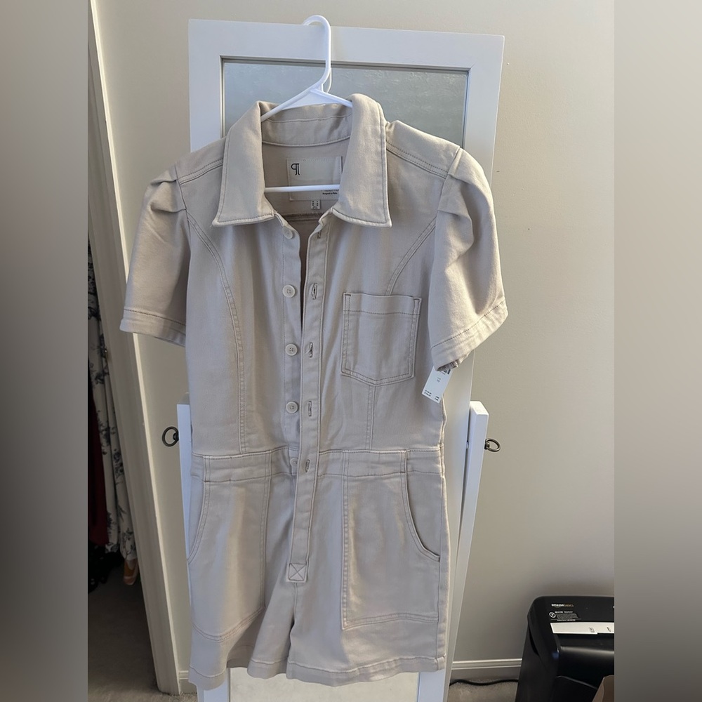 Anthropologie Cream Romper